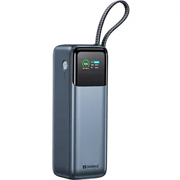УМБ Sandberg 27000mAh 240W PD, USB-A, USB-C In/Out, with built-in Type-C cable 140W - мініатюра 2