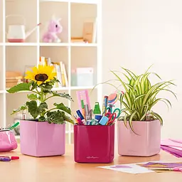 Вазон Lechuza Cube Glossy 14 рожевий (13513) - мініатюра 5