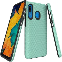 Чохол-накладка Toto Triangle TPU+PC Case Samsung Galaxy A20/A30 Mint - мініатюра 2