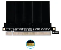 Рейзер кабель для ПК LIAN LI 600mm PCIe 4.0 RISER CABLE (G89.PW-PCI-4-60X) Black - мініатюра 7