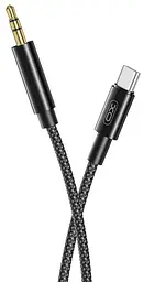 Кабель XO NB-R211B Type-C to 3.5mm audio cable Чорний