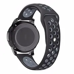 Ремінець BeWatch sport-style 22 мм для смарт-годинника Samsung Gear S3 Чорно-сірий (1020114) - мініатюра 3