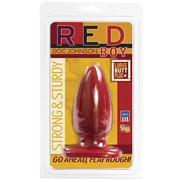 Анальна пробка-втулка Doc Johnson Red BoyLarge 5 Inch, макс. діаметр 5,5 см - мініатюра 2