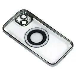 Магнітний чохол XON PhoneCase Magnetic для iPhone 14 Plus (PCMC1114200G 8055) Сірий/Прозорий - мініатюра 4