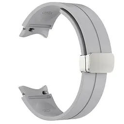 Ремінець для Samsung Galaxy Watch 5 44mm - сірий ширина кріплення 20мм силікон Watchbands Cls (W15-2WB62143697) - мініатюра 2