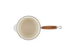 Ківш Le Creuset Wooden Handle Saucepan 18 см Meringue (21139187164460) - мініатюра 2