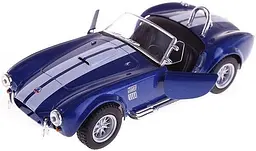 Дитяча колекційна машинка SHELBY COBRA KT5322W інерційна Синій Kinsmart