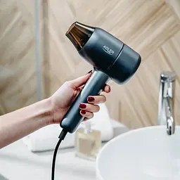 Фен Adler AD 2279b blue 1800Вт/ 2 швидкості/ хол.обдув/ темп.режимів-2/іонізація/ насадки - 1 шт. - мініатюра 9