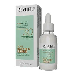 Сироватка для обличчя SPF30 aloe daily sun Revuele 30 мл