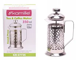 Заварник френч-прес Kamille KM-0773S 350мол - мініатюра 7