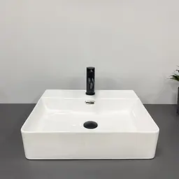 Умивальник VBI Bitonto white накладний підвісний VBI-015700, Білий - мініатюра 3