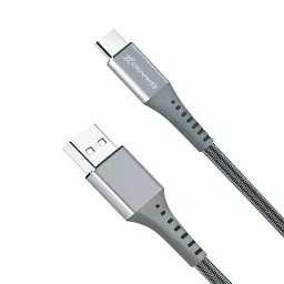 Дата кабель USB 2.0 AM to USB-C 1.2m Grey Grand-X (FC-12G) - мініатюра 3