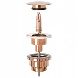 Донний клапан для умивальника Rea click-clack L.rose gold золото розове REA-A533A, Теплий захід сонця - мініатюра 2