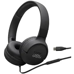 Навушники JBL накладні дротові Tune 520C USB-C штекер чорні