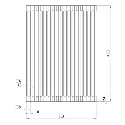Сушарка для посуду Kroner KRP Matte - SCH4331-1 CV028240, Чорний - мініатюра 2