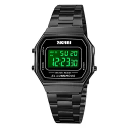 Наручний годинник чоловічий 1647BK Black Skmei acs0030657 - мініатюра 2