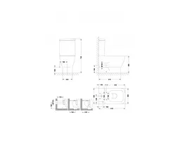 Унітаз Sanwerk в комплекті зі зливним бачком та кришкою - COMPACT EMMASQUARE (SW0003073) - мініатюра 5