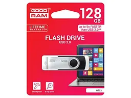 USB флеш накопичувач GOODRAM 128 GB UTS3 Twister Black (UTS3-1280K0R11) - мініатюра 3