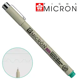 Лінер Sakura PIGMA MICRON (0.05), 0,2 мм зелений