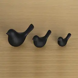 Декоративна статуетка MBM My Home Пташка чорна (DH-ST-30 L BLACK) - мініатюра 5