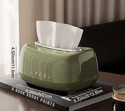 Коробка для серветок Uforu D2198 Зелений  - мініатюра 3