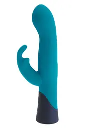 Вібратор-кролик Liebe Pleasure Toys Rabbit Rechargeable 21,5 см (синій) - мініатюра 3
