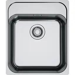 Franke Мийка кухонная Smart, нерж.сталь, прямокутник, без крил, 430х510мм, чаша - 1, монтаж врівень, SRX 210-40 TL, нерж полірів.