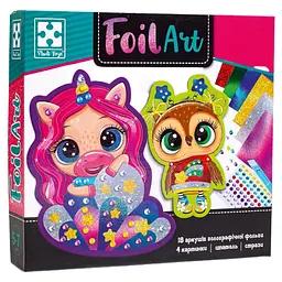 Набір творчості Vladi Toys Foil Art Чарівні тваринки, укр. мова (VT4433-10)