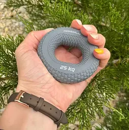 Еспандер кистьовий силіконовий PowerPlay PP-4333 Hand Grip Large 25 кг Сірий (PP_4333_Grey_25kg) - мініатюра 3