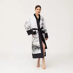 Кімоно жіноче з плюшевого велюру Kimono Inspiration 18383 S - мініатюра 2