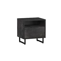 Тумба приліжкова Moreli Forte F-0011 в стилі Loft 484х505х400 мм Бетон Темний
