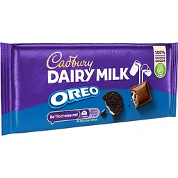 Шоколад молочний Cadbury Dairy Milk Oreo з печивом 120 г - мініатюра 2