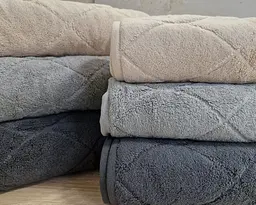 Набір турецьких махрових рушників Cestepe MicroCotton Premium 3 штуки 50x90 + 3 штуки 70х140 Voli 2 щільність 600 г/м2 - мініатюра 6