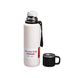 Термос High Bottle 1 л із заварником та фліп кришкою, білий Yiwu HP-14-28W - мініатюра 7