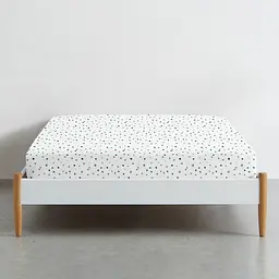 Комплект постільної білизни Cosas двоспальний з простирадлом на резинці MAGNOLIA CS4 180 x 220 см (Ranfors12_Magnolia_El140-ColorBlots_180) - мініатюра 7
