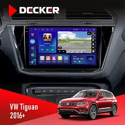 Штатна магнітола Volkswagen Tiguan 2016+ Decker D10-009 4x64, DSP, 4G, 2k Decker (НФ-00008476)