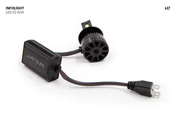 Комплект світлодіодних ламп Infolight S2 H7 60W - мініатюра 6