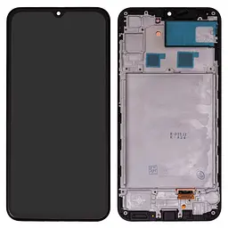 Дисплей для Samsung A245, чорний, на версії Android 14 і вище працювати не буде!, з рамкою, ., original LCD size, (OLED)