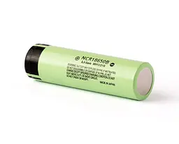 Акумулятор 18650 Panasonic NCR18650B 3400 mAh опуклий контакт 8А Зелений (17624-hbr) - мініатюра 2