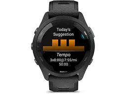 Смарт-годинник Garmin Forerunner 265 Black Bezel and Case w. Black/Powder Gray Silicone Band (010-02810-00/10/50) - мініатюра 2