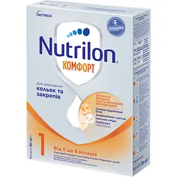 Суха молочна суміш Nutrilon Комфорт 1, 300 г