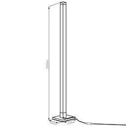 Торшер Polux Goldlux 325211 Magical Led 1x7W RGB IP20 Білий - мініатюра 10