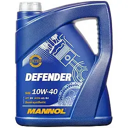 Автомобільна моторна олива MANNOL DEFENDER 10w-40 5л MN7507-5 - мініатюра 2