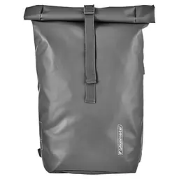 Сумка на багажник Bikemate 2в1, велорюкзак з дощовиком 22 л, сіра, до 8 кг - мініатюра 2