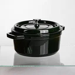 Кокотниця чавунна емальована 4 л, малахіт Yongkang HP-FLG-10 green - мініатюра 6