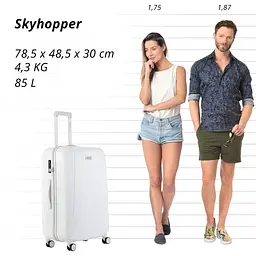 Валіза CarryOn Skyhopper (L) White (502424) - мініатюра 7