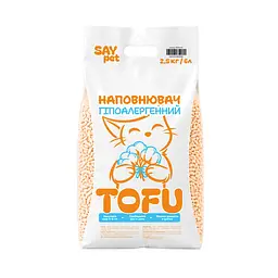 Наповнювач Tofu Say Pet гіпоалергенний 2.5 кг