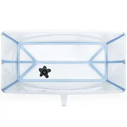 Набір Stokke Flexi Bath: ванночка складна та адаптер, блакитний (531513) - мініатюра 4