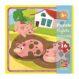Пазли дитячі картонні G-Toys Ферма 16 ел. (IP-177-P-749)