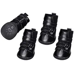 Черевики для собак Flamingo Xtreme Boots фламінго екстрим бутс, комплект 4 шт, чорний xl 7х5,8 см, 4 шт.